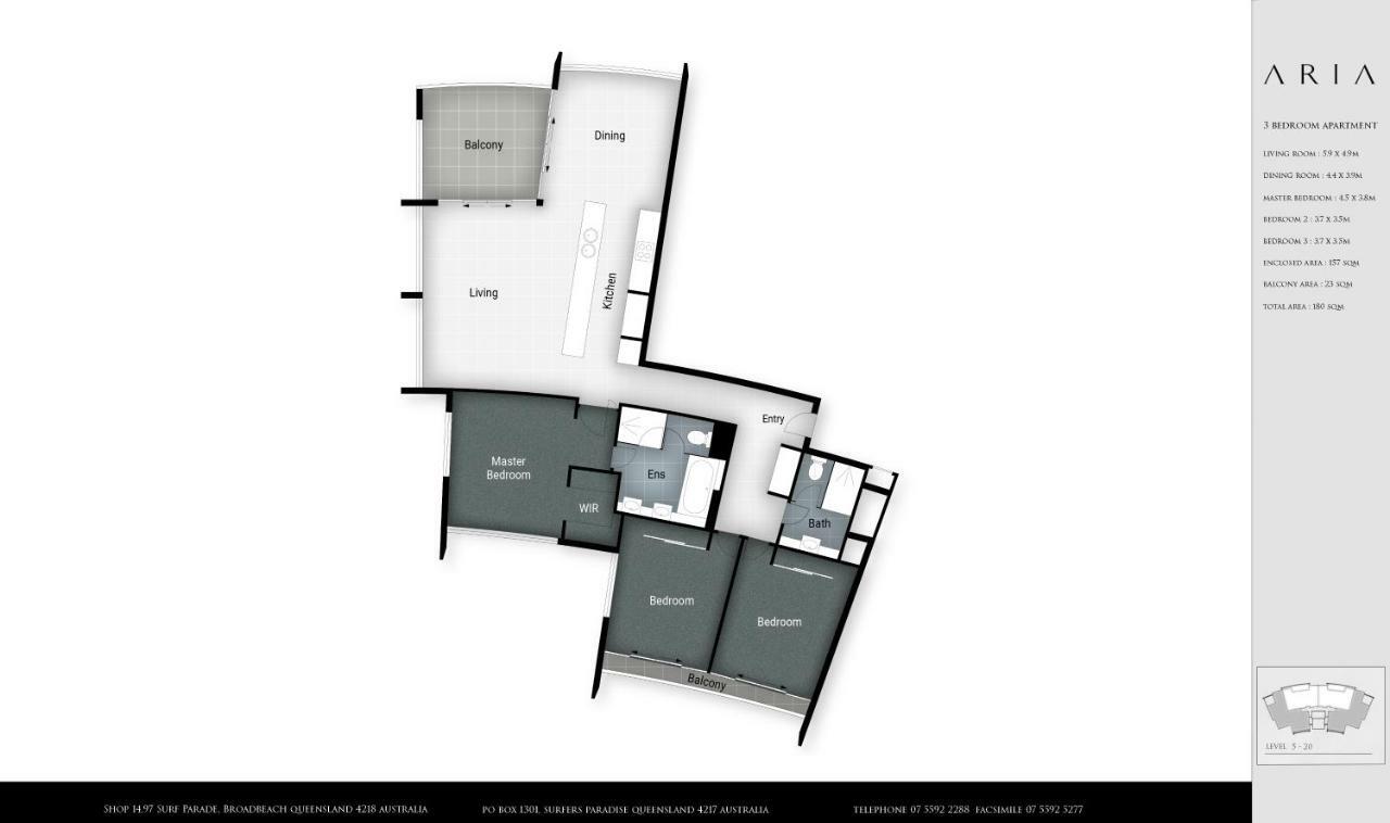 Aria Apartments Gold Coast Zewnętrze zdjęcie