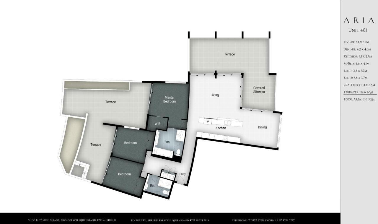 Aria Apartments Gold Coast Zewnętrze zdjęcie